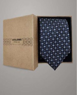 Accessories-Steve Tie, Black-Blue