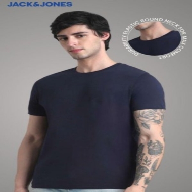 ROUNDNECK-JOREN ROUND NECK NAVY BLUE