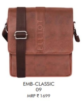 SLING BAG BROWN- EMB CLASSIC-09