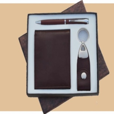 Gift Set ( 3-in-1), Brown/Tan