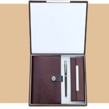 Gift Set ( 3-in-1), Brown/Tan