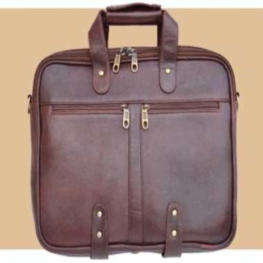 Laptop Bag - Genuine Leather, Brown