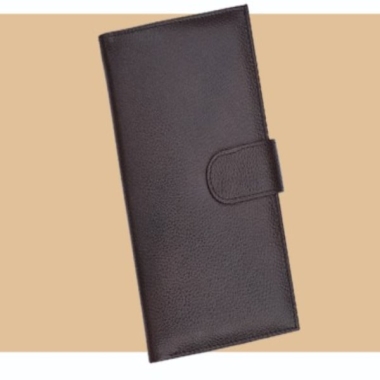 Passport & Travel Wallet - Genuine Leather, Brown