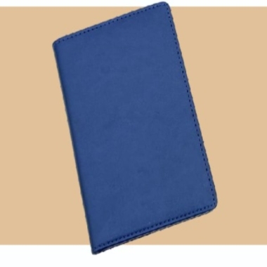 Passport Cover with card slots - Leatherette, Blue