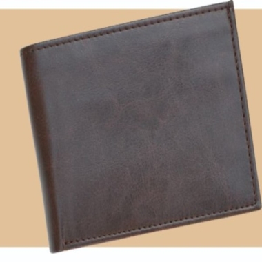 Mens Wallet - Leatherette, Brown/Tan