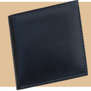 Mens Wallet - Genuine Leather , Black/Brown