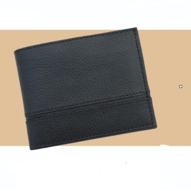 Mens Wallet - Genuine Leather , Black
