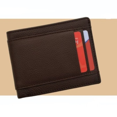 Mens Wallet - Genuine Leather , Black/Brown
