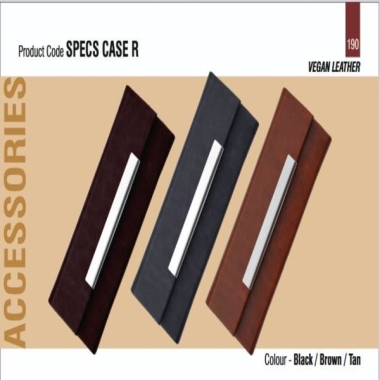 Spectacle Case - Leatherette, Black/Brown/Tan