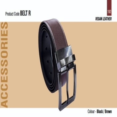 Reversible Belt - Leatherette, Black/Brown