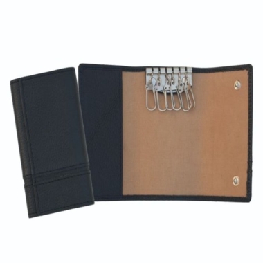 Key Pouch - Genuine Leather, Black