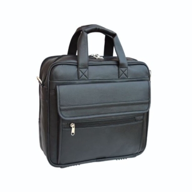 Laptop cum Office Bag - Leatherette, Black