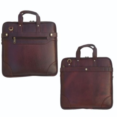 Laptop Bag - Genuine Leather, Brown
