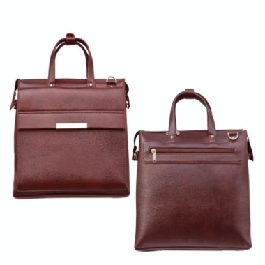 Laptop Bag - Genuine Leather, Brown