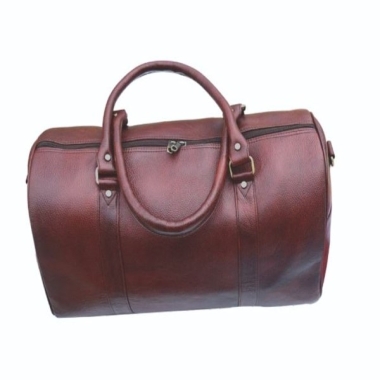 Duffle Bag - Genuine Leather, Brown