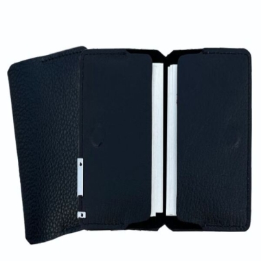 Multipurpose Card Holder - Genuine Leather, Black/Brown