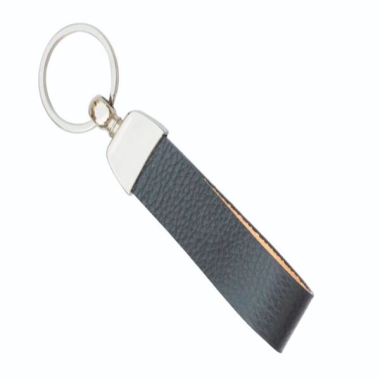 Key Ring - Genuine Leather, Black