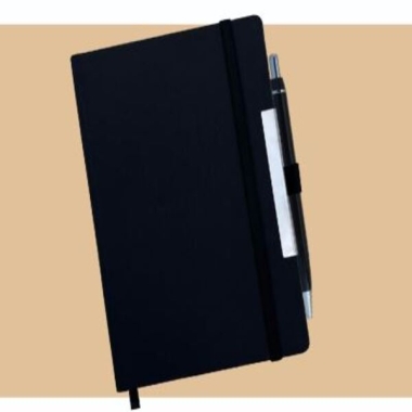 A 5 Dateless hard bound notebook with metal pen (192 Pages) - Eco-Friendly  without pen