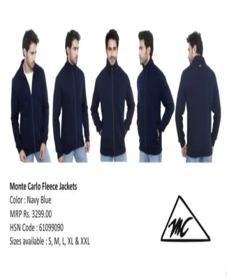 Sweatshirt Zipper Fleece Sweatshirt: Grey/ Navy Blue/ Black