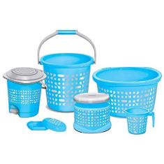 BUCKET SET DUMBELLS CLEAN UP BUCKET 6 PCS SET