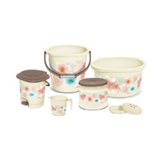 BATH SET OASIS CLEAN UP BATH SET - 6PCS