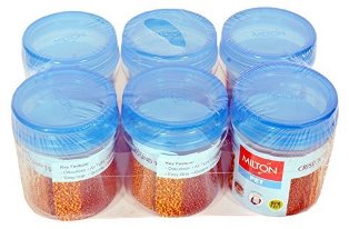 PET CONTAINERS CRISP N CLEAR ROUND 100 (6 PCS SET)