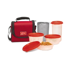 TIFFIN FULL MEAL 4 COMBO 3 CONTAINERS + 1 TUMBLER