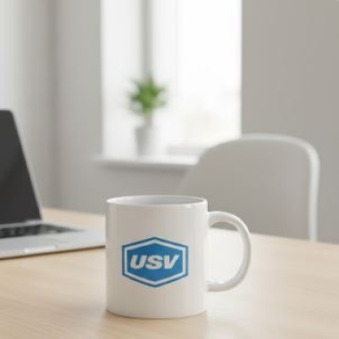 CREAMIC MUG BRANDING WITH USV