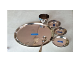 Bhojan Set (Hammered)-6Pcs