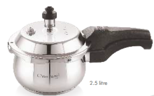 Stainless Steel Pressure Cooker (Artista)-2.5Ltrs