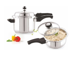 Combo Marvel Pressure Cooker (Outer Lid )-3Ltrs + 2Ltrs