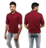 POLY COTTON MAROON T-SHIRTS