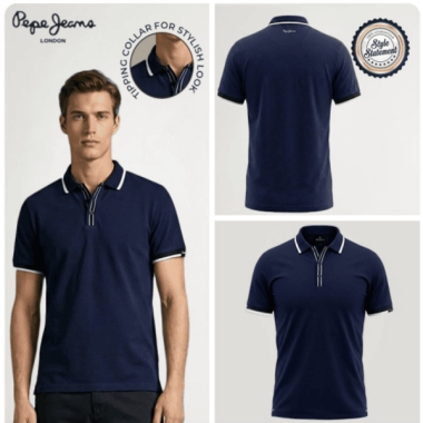Madrid Polo T-Shirt Navy