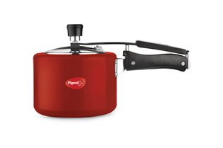 ALUMINIUM IB PRESSURE COOKER 5.0 LTR - CHROMA - RED 12364-RD