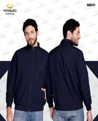 Winbarg Softshell Sweatshirt Without Hoodie (Navy Blue ) (M)