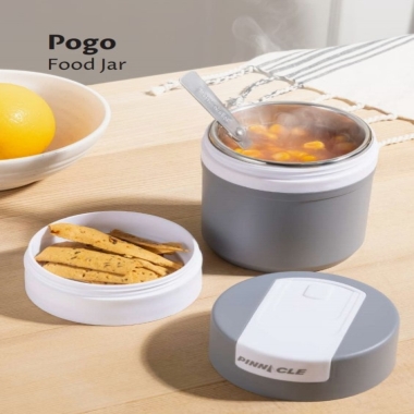 POGO -600 ml Lunch Pot -2 layer with Spoon