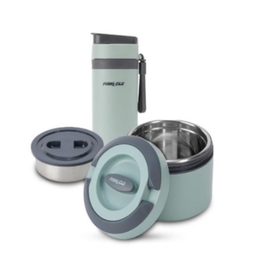 PRIME + PIXEL Lunch Kit -1 Pc X 600 ML With Steel Inner + 1 Pc X 400 ML Insulated Bottle with Steel Inner