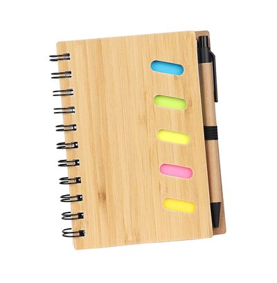 Eco notebook with pen and sticky pads B50