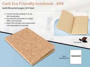 Cork Eco Friendly notebook with Recycled pages | A5 Size
