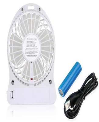 3 speed portable fan with torch C48