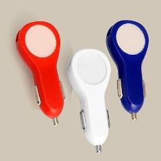 Glow in the dark dual car charger C50
