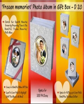 Frozen memories Photo album in Ribbon Gift box (100 pictures) (5 x 7) D20