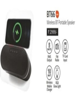 Artis BT66 Bluetooth speaker with RGB light Phone stand (MRP 2999)
