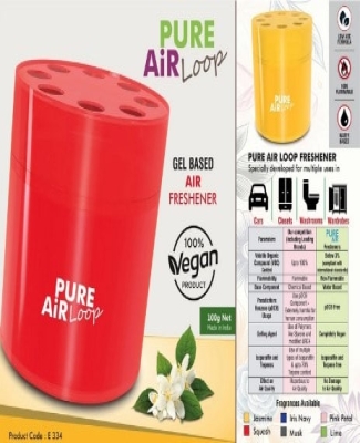 Pure Air Loop: Gel based room freshener for Home, Office and Car | Net 100 grams