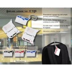 Airplane luggage tag E100