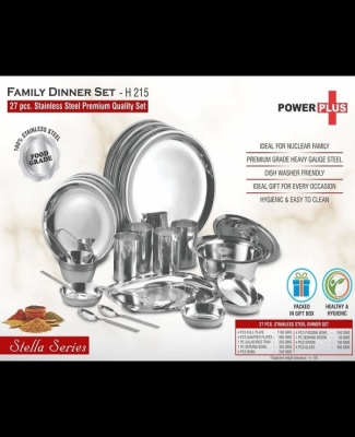 Family Dinner Set: 27 pc Stainless Steel Premium Quality set