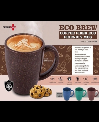 EcoBrew Mug : Coffee Fiber Eco Friendly Mug with Handle | Capacity 300ml approx