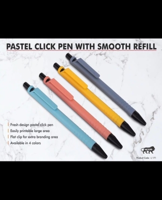 Pastel Click Pen with smooth refill