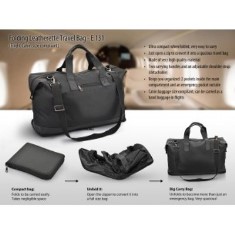 Folding Travel Bag (Leatherette) (Flight cabin size compliant) E131