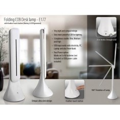 Folding COB Desk lamp with feather touch button E177